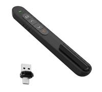 Clicker wireless per presentazioni PowerPoint, 2,4 GHz USB e Tipo-C 2-in-1 Presenter Remote, 100 m Gamma PPT Slide Advancer per computer portatile Mac