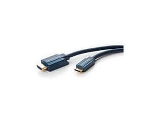 Clicktronic 70322 Cavo Adattatore Mini-HDMI con Ethernet, 2 m Lunghezza del Cavo