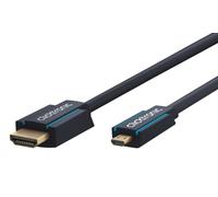 Clicktronic 70329 Cavo per Adattatore Micro-HDMI con Ethernet, 3 m Lunghezza del Cavo