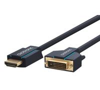 Clicktronic 70343 Cavo Adattatore HDMI/DVI, 5 m Lunghezza del Cavo