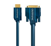 ClickTronic Adattatore HDMI/DVI 1m DVI-D Blu - Nouvo