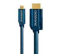Clicktronic Micro-HDMI Cavo adattatore M/M. Blu 5,0 m2 NEW