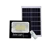 Clicled Faro Led Esterno con Pannello Solare 100W Luce Fredda 6500K - Proiettore LED a Energia Solare con Sensore Crepuscolare Telecomando Incluso, Faretto Protezione IP67 per Giardino e Cortile