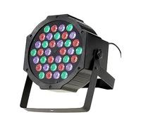 CLICLED Faro Proiettore Strobo 36 LED RGB Stroboscopica Luce Discoteca Effetto Party Sensore Sonoro (Sound Control) Design Slim e Leggero