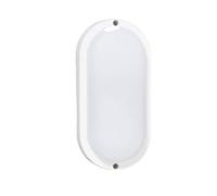 CLICLED Lampada LED Da Parete Applique Ovale 18W Luce Fredda 6000k Interni Esterni FC104