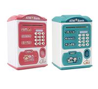 CLICLED Salvadanaio Elettrico Bambini Password Impronta Digitale Conta Monete Contanti