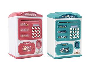 CLICLED Salvadanaio Elettrico Bambini Password Impronta Digitale Conta Monete Contanti