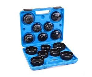 CLICLED Set da 14 pezzi chiave a tazza filtro olio motore auto smontaggio rimozione