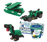 Clics Fire Edition giocattolo da costruzione per bambini dai 3 anni in su,giocattolo educativo creativo in set da 127 pezzi, mattoncini da costruzione per ragazze e ragazzi, giocattolo Montessori STEM