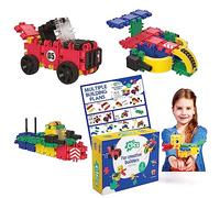 Clics Giocattoli da costruzione per bambini dai 3 anni, giocattoli educativi creativi in un set da 69 pezzi, blocchi da costruzione per ragazze e ragazzi, giocattoli STEM Montessori,