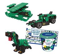Clics Giocattolo costruibile Dino World per bambini dai 3 anni in su, giocattolo didattico creativo in set da 151 pezzi, mattoncini per ragazze e ragazzi, giocattolo Montessori STEM