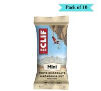 Clif Bar Mini White Choc Macademia Nut Bar - Confezione da 10 (28 g ciascuna)