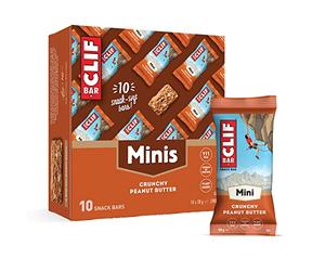 Clif Bar Minis, barrette energetiche, vitamina B12 e B6, burro di arachidi croccante, 12 x 28 g