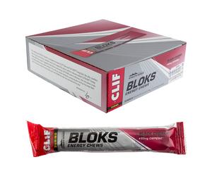 Clif Bar Shot Bloks Energia Chews Ciliegia Nera Con 50Mg Caffeina Scatola Da 18