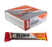 Clif Bar Shot Bloks Energy Chews Arancia Con 25Mg Di Caffeina Scatola Da 18