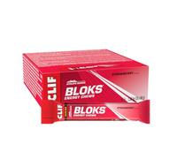CLIF BLOKS Strawberry Gommose Energetiche, 18 x 60 g | A Base Vegetale Energia Rapida per la Corsa, il Ciclismo e l'Allenamento per la Maratona, Spuntino per Allenamento