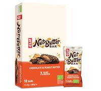 CLIF Nut Butter Bar | Barretta Proteica | Chocolate & Peanut Butter | Biologici |12 x 50 g