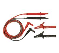 KIT puntali di sicurezza [ Spina 4 mm - Sonda] 1.50 m Rosso Nero Cliff CIH29892