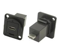 Cliff CP30211MB Adattatore XLR presa USB C™ su spina USB C™ Adattatore incasso