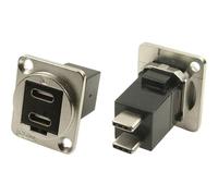 Cliff CP30212M Adattatore XLR presa USB C™ su spina USB C™ Adattatore incasso