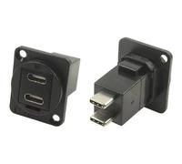 Cliff CP30212MB Adattatore XLR presa USB C™ su spina USB C™ Adattatore incasso