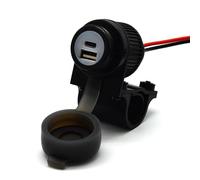 Cliff Top 36W PD USB-C e QC 3.0 caricatore USB per manubrio da moto, con interruttore di alimentazione magnetico, doppia porta, resistente, impermeabile per manubri da 7/8 '' e 1''