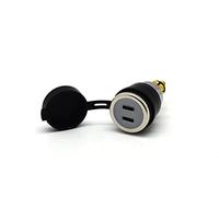 Cliff Top Caricabatteria USB da 28 W per moto Dual USB-C DIN