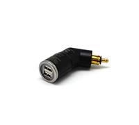 Cliff Top Caricatore USB DIN da 3,3 Amp per moto, compatibile con moto BMW (angolato)