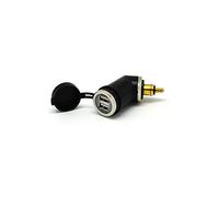 Cliff Top Caricatore USB DIN per moto da 4,6 Amp, compatibile con motocicli BMW (angolato corto)
