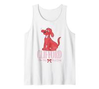 Clifford The Big Red Dog Pink Text with Bow Illustrated Book Canotta