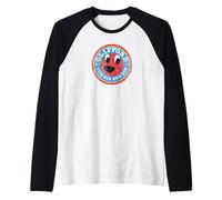 Clifford The Big Red Dog Round Distressed Logo Kids Books Maglia con Maniche Raglan