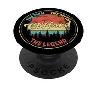 Clifford The Man The Myth The Legend Men Nome personalizzato PopSockets PopGrip Adesivo