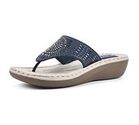 CLIFFS BY WHITE MOUNTAIN Cienna, Infradito Donna, Tessuto Blu Navy, 41 EU