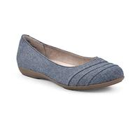 CLIFFS BY WHITE MOUNTAIN Clara Women's Ballet Flat, Dkblue/Fabric, 11 M