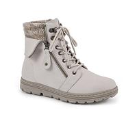 CLIFFS BY WHITE MOUNTAIN Kaylee, Stivaletto Donna, Maglione in Tessuto Bianco Invernale, 37.5 EU