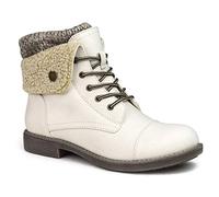 CLIFFS BY WHITE MOUNTAIN Women's Duena Hiking Style Boot, Winter White/Burn/Fab/Fleece, 7.5 M