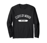 Cliffs of Moher Camicia Stile Classico Scogliere di Moher Irlanda Maglia a Manica