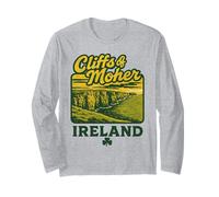 Cliffs of Moher Irlanda Retro Vacation Landmark Souvenir Maglia a Manica