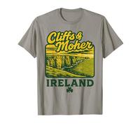 Cliffs of Moher Irlanda Retro Vacation Landmark Souvenir Maglietta