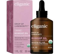 Cliganic olio di rosa mosqueta puro biologico per il viso (30ml) | Spremuto a freddo naturale