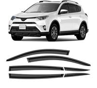 CLIM ART Adesivo Deflettori antiturbo Compatibile con Toyota RAV4 2013-2019 IV - Accessori Auto - Deflettori finestrini - Deflettore Aria Auto - Protezione Meteo - Facilità di Installazione - 6PZ N