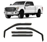 CLIM ART in-Channel 617198 - Parapioggia incredibilmente resistenti, compatibili con F250 a F550 Super Duty 2017-2022, deflettori originali per finestrini, visiere per finestrini, deflettori di