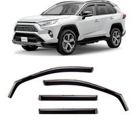 CLIM ART in-Channel 619152 - Set di 4 deflettori antipioggia incredibilmente resistenti per Toyota RAV4 2019-2024, deflettori originali per finestrini, accessori per auto color fumo scuro, 4 pezzi