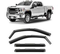 CLIM ART in-Channel 620265 - Parapioggia incredibilmente resistente per GMC Sierra 2500HD/3500HD 2020-2024, deflettori originali per finestrini di ventilazione, deflettori di ventilazione, 4 pezzi