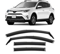 CLIM ART Incasso Deflettori antiturbo Compatibile con Toyota RAV4 2013-2019 IV - Accessori Auto - Deflettori finestrini - Deflettore Aria Auto - Protezione Meteo - Facilità di Installazione -4Pz