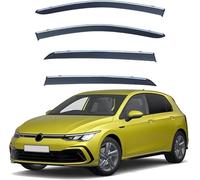 Clim Art Incasso Deflettori Finestrini Auto Antipioggia Antiturbo per VW Golf 8 MK8 2020-2025,Nero, Facile Montaggio"