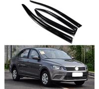 Clim Art Incasso Deflettori Finestrini Auto Antipioggia Antiturbo per Vw Jetta Sedan 2013 2014 2015 2016 2017,Nero, Facile Montaggio"
