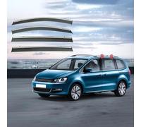 Clim Art Incasso Deflettori Finestrini Auto Antipioggia Antiturbo per Vw Sharan 7N 2011-2022,Nero, Facile Montaggio"