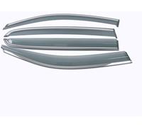 Clim Art Incasso Deflettori Finestrini Auto Antipioggia Antiturbo per VW T-cross 2018 2019 2020 2021 2022,Nero, Facile Montaggio"