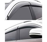 Clim Art Incasso Deflettori Finestrini Auto Antipioggia Antiturbo per VW Tiguan R-Line 2018-2023,Nero, Facile Montaggio"